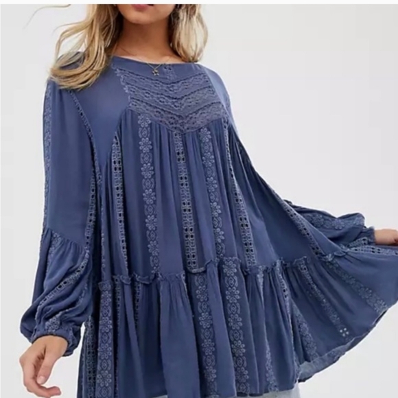 Free People Kiss Kiss Tunic Women's Dress Size M - Picture 2 of 8